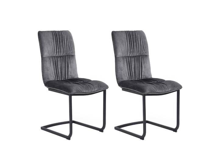 Esszimmerstuhl OLIVIA, 2er Set, Grau komfortabel & stilvoll B&D home von bdhome