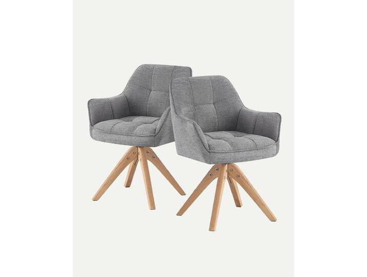 Esszimmerstuhl Thomas 2er-Set Grau Esszimmerstuhl Thomas 2er-Set Grau von bdhome