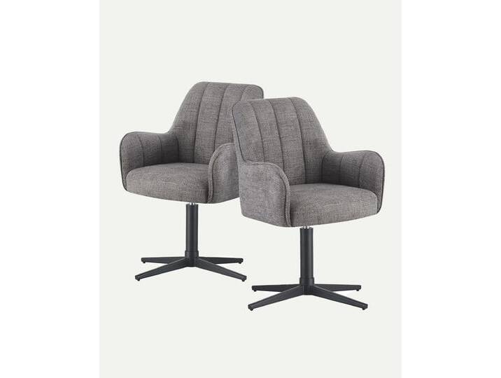 Esszimmerstuhl Thomas 2er-Set Grau von bdhome