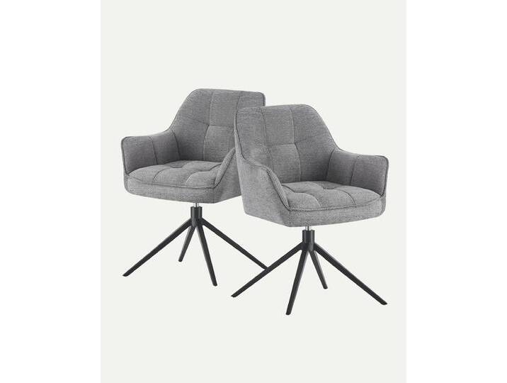 Esszimmerstuhl Thomas 2er-Set Grau Esszimmerstuhl Thomas 2er-Set Grau von bdhome