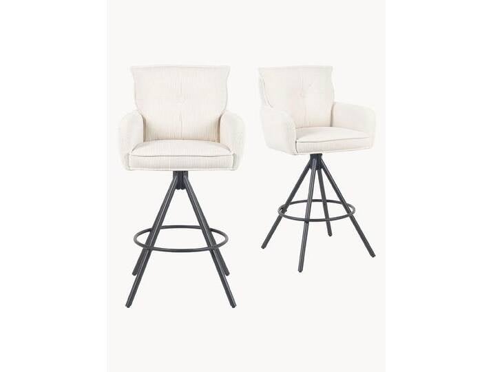 Kira 2er-Set- Premium Barhockerset in Cord oder Samtstoff Kira 2er-Set- Premium Barhockerset in Cord oder Samtstoff von bdhome