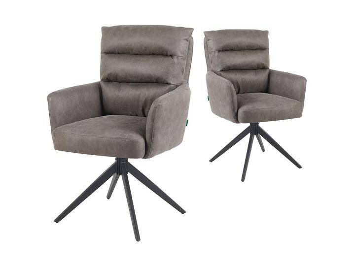 Mika-Alva 2er-Set-Polstersessel mit Federkernpolsterung und Metallgestell Mika-Alva 2er-Set-Polstersessel mit Federkernpolsterung und Metallgestell von bdhome