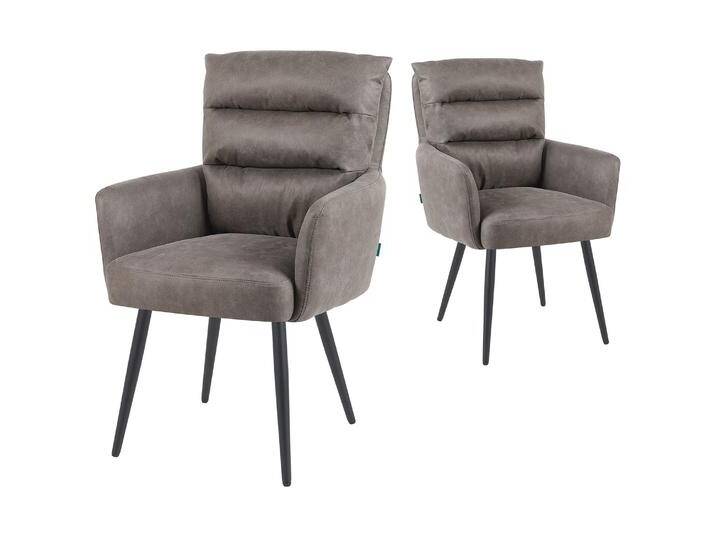 Mika-Alva 2er-Set-Polstersessel mit Federkernpolsterung und Metallgestell Mika-Alva 2er-Set-Polstersessel mit Federkernpolsterung und Metallgestell von bdhome
