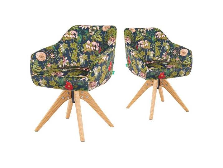 Mika-Finn 2er-Set - Drehsessel in Wildleder Optik, Cord, Webstoff Creme Mika-Finn 2er-Set - Drehsessel in Wildleder Optik, Cord, Webstoff Creme von bdhome