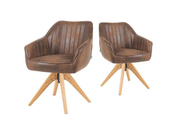 Mika-Finn 2er-Set - Drehsessel in Wildleder Optik, Cord, Webstoff Creme Mika-Finn 2er-Set - Drehsessel in Wildleder Optik, Cord, Webstoff Creme von bdhome