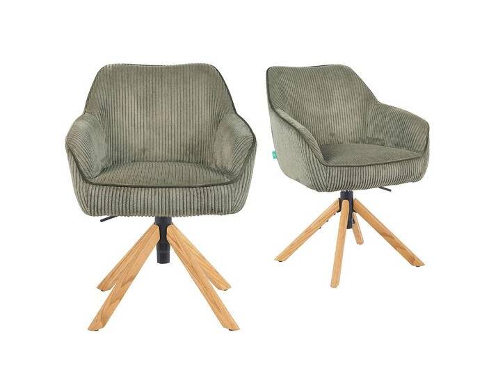 Mika-Luis 2er-Set - Polstersessel in Wildlederoptik, Cord, Webstoff von bdhome