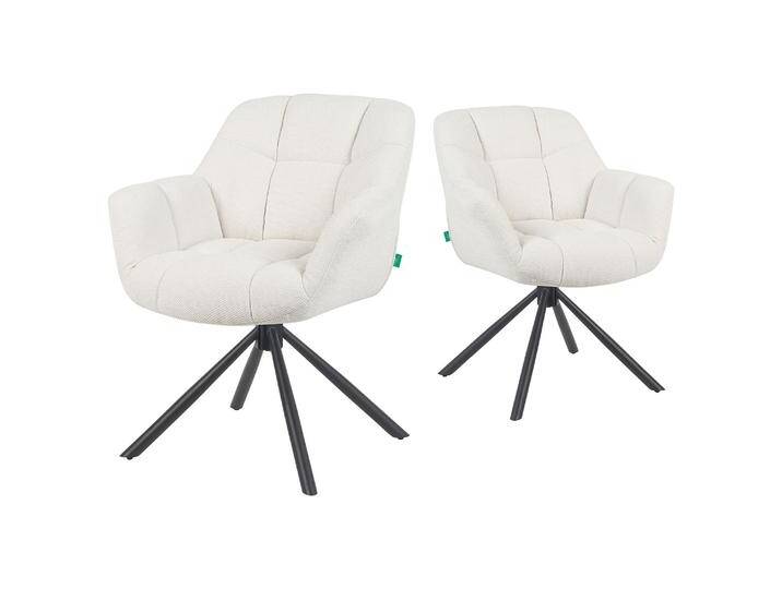 Mika-Luka 2er-Set - Schalenstuhl 360° drehbar Mika-Luka 2er-Set - Schalenstuhl 360° drehbar von bdhome