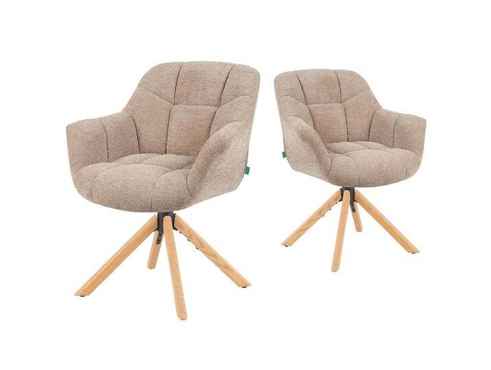 Mika-Nea 2er-Set - Moderner Schalenstuhl mit Holzgestell Mika-Nea 2er-Set - Moderner Schalenstuhl mit Holzgestell von bdhome