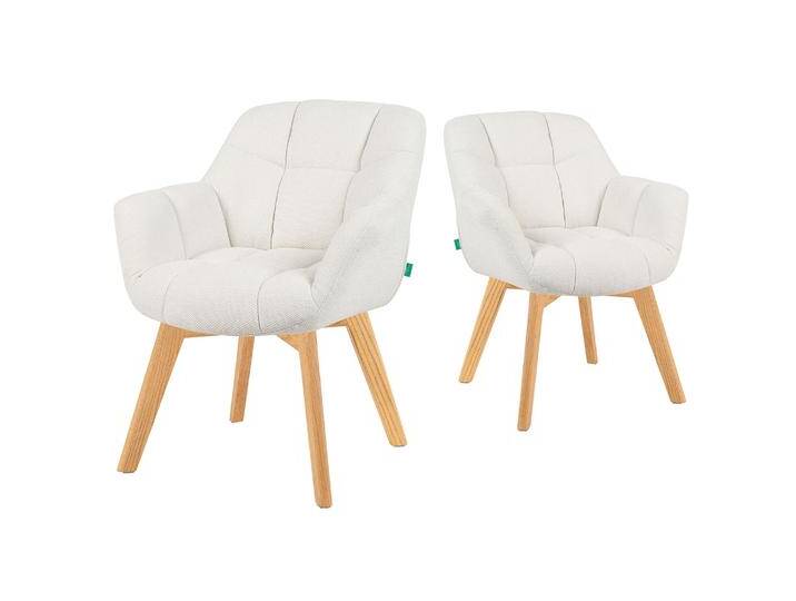 Mika-Nele 2er-Set - Schalenstuhl mit Massivholz Gestell aus Eiche Mika-Nele 2er-Set - Schalenstuhl mit Massivholz Gestell aus Eiche von bdhome