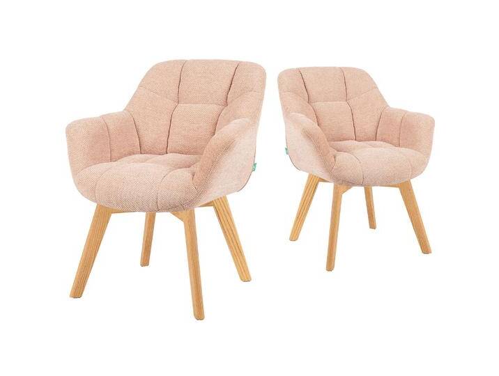 Mika-Nele 2er-Set - Schalenstuhl mit Massivholz Gestell aus Eiche Mika-Nele 2er-Set - Schalenstuhl mit Massivholz Gestell aus Eiche von bdhome