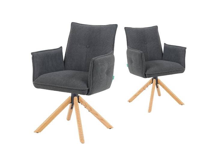 Mika-Paul 2er-Set - Armlehnenstuhl mit mini Cord Stoff Mika-Paul 2er-Set - Armlehnenstuhl mit mini Cord Stoff von bdhome