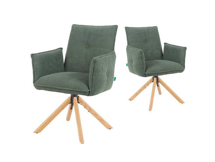 Mika-Paul 2er-Set - Armlehnenstuhl mit mini Cord Stoff Mika-Paul 2er-Set - Armlehnenstuhl mit mini Cord Stoff von bdhome