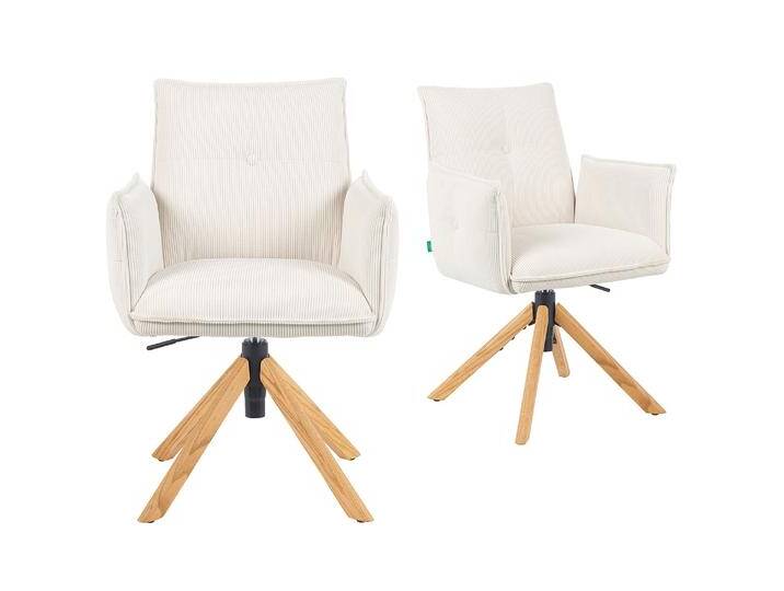 Mika-Paul 2er-Set - Armlehnenstuhl mit mini Cord Stoff Mika-Paul 2er-Set - Armlehnenstuhl mit mini Cord Stoff von bdhome