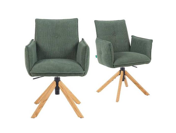 Mika-Paul 2er-Set - Armlehnenstuhl mit mini Cord Stoff Mika-Paul 2er-Set - Armlehnenstuhl mit mini Cord Stoff von bdhome