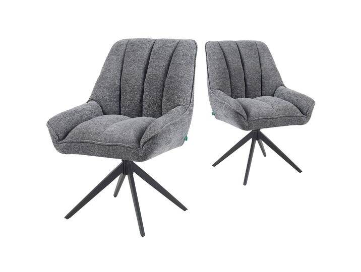 Mika-Zoe 2er-Set - Polsterstuhl im JAPANDI Stil von bdhome