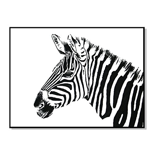 bdrsjdsb Weiß schwarz Zebra Bild Poster leinwand malerei wandbehang Kunst DIY Dekoration 50 * 40 cm von bdrsjdsb