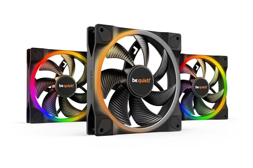 be quiet! Light Wings 140mm PWM Triple Pack Lüfter, enthält 3 Lüfter, ARGB-Beleuchtung, vielzählige Farben und Effekte, 18 ARGB LEDs, 7 geräuschoptimierte Lüfterblätter, hoher Airflow von be quiet!