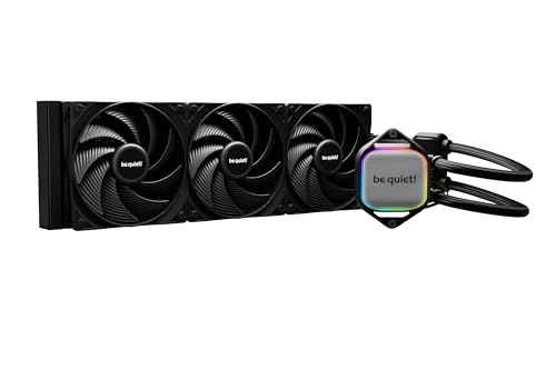 be quiet! Pure Loop 2 360mm All-in-One Wasserkühlung für übertaktete AMD/Intel Systeme, 3x Pure Wings 3 PWM high-speed Lüfter, hoher statischer Druck, doppelt entkoppelte PWM-Pumpe mit ARGB, BW019 von be quiet!
