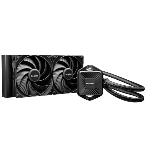 be quiet! Pure Loop 3 240 mm All-in-One-Wasserkühlung für leicht übertaktete AMD/Intel-Systeme, 2x Pure Wings 3 120 mm PWM high-speed Lüfter, hoher statischer Druck, flüsterleise PWM-Pumpe von be quiet!