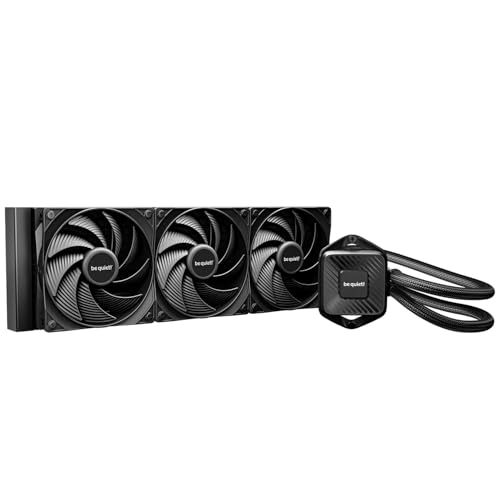 be quiet! Pure Loop 3 360 mm All-in-One-Wasserkühlung für übertaktete AMD/Intel-Systeme, 3x Pure Wings 3 120 mm PWM high-speed Lüfter, hoher statischer Druck, flüsterleise PWM-Pumpe von be quiet!