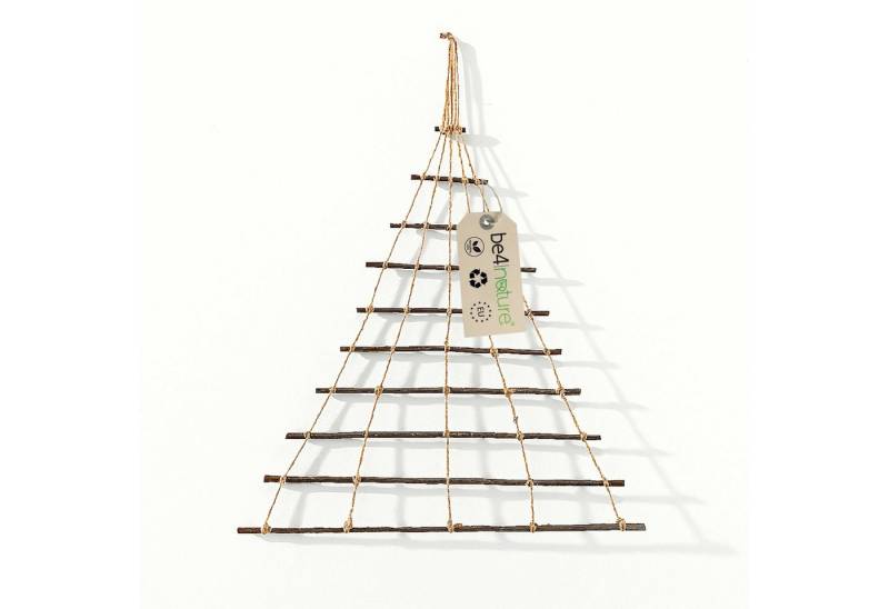 be4nature Hängedekoration Holz Weihnachtsbaum zum Aufhängen Adventskalender (1 St., 60x70 cm), geeignet für Innen und Außen von Wohnzimmer bis Terrasse von be4nature