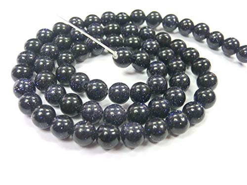 BLAUFLUSS 4mm blau Perlen rund 1 Strang Schmuck basteln auffädeln DIY von beadsvision