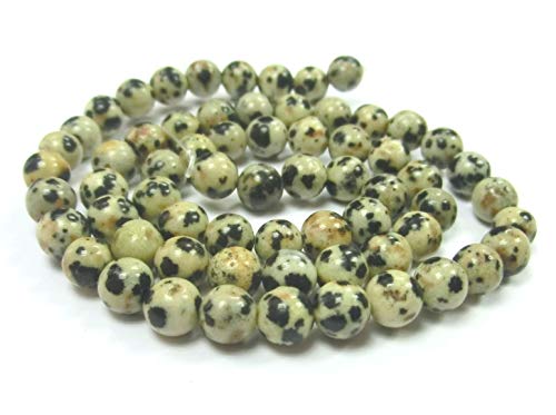 DALMATINER JASPIS 6mm Perlen rund Schmuckperlen Edelstein 1 Strang DALMATINER JASPIS 6mm Perlen rund Schmuckperlen Edelstein 1 Strang von beadsvision