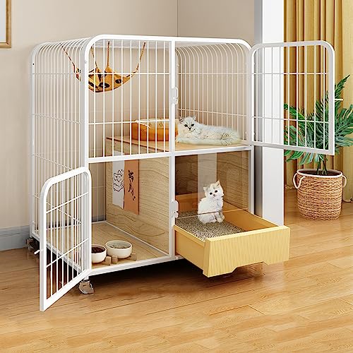 Katzenkäfig - Katzengehege 4 Universalrädern, Großer Katzenkäfig Katzengehege Outdoor/Indoor Katzenkäfig Katzen Outdoor Gehege For Balkon Terrasse Leicht Zu Montieren ( Color : White-A , Size : 80*55* Katzenkäfig - Katzengehege 4 Universalrädern, Großer Katzenkäfig Katzengehege Outdoor/Indoor Katzenkäfig Katzen Outdoor Gehege For Balkon Terrasse Leicht Zu Montieren ( Color : White-A , Size : 80*55* von beaka