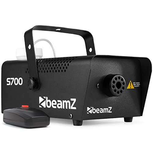 BeamZ S700 - Nebelmaschine mit Fernbedienung, 700 Watt Fog Machine, Rauchmaschine für Halloween, Hochzeiten, Hausparty, Party Nebel für Lichteffekte - Schwarz von Beamz