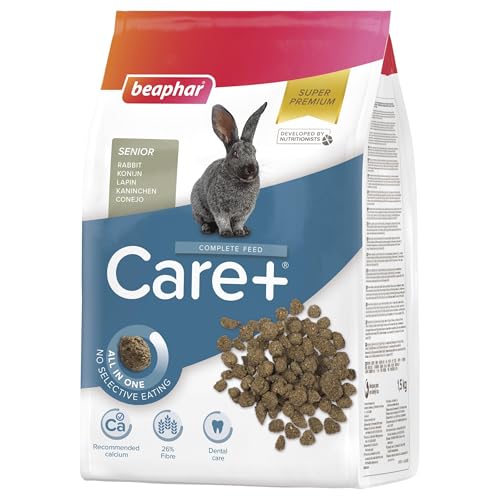 BEAPHAR - Care+ Kaninchen Senior - Für Nager Und Kleinsäuger - Ab Dem 6. Lebensjahr - Mit Spirulina, Vitamin E, Yucca Schidigera - Unterstützt Immunsystem - Natürliche Zahnabnutzung - 1,5 kg BEAPHAR - Care+ Kaninchen Senior - Für Nager Und Kleinsäuger - Ab Dem 6. Lebensjahr - Mit Spirulina, Vitamin E, Yucca Schidigera - Unterstützt Immunsystem - Natürliche Zahnabnutzung - 1,5 kg von Beaphar
