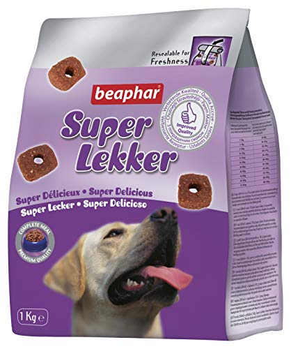 BEAPHAR - Super Lekker - Vollwertige Mahlzeit - Für Hunde - Rind, Getreide, Gemüse - Premium Qualität - 1 kg BEAPHAR - Super Lekker - Vollwertige Mahlzeit - Für Hunde - Rind, Getreide, Gemüse - Premium Qualität - 1 kg von beaphar