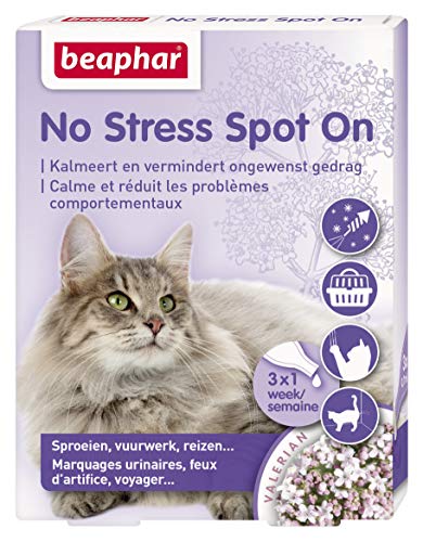 Beaphar 13903 No Stress Spot On Katze 3 Pipetten von beaphar