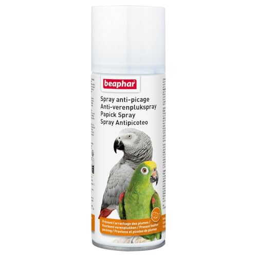 Beaphar Anti Federpflückenspray 200 ML für Papageien, große Sittiche und andere Zier- und Singvögel von beaphar