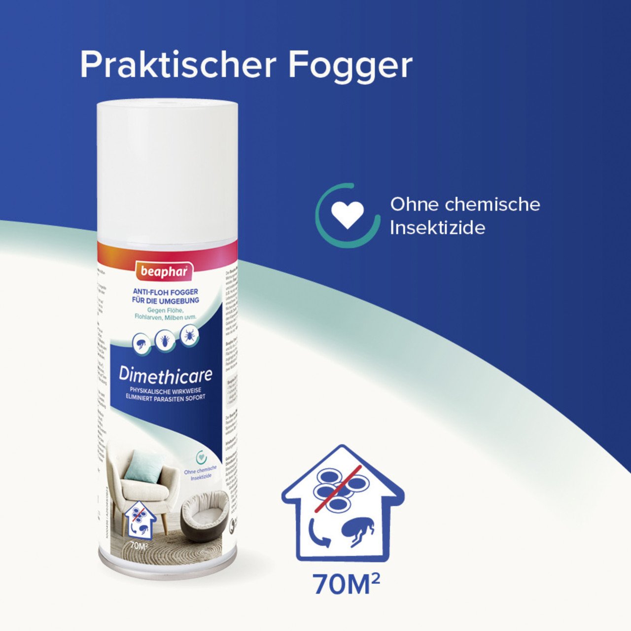 Beaphar Dimethicare Anti-Floh-Fogger 200 ml von beaphar