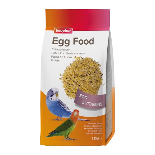 Beaphar - Ei-Mix für Sittiche und Papageien - Stärkendes Eifutter - Zur Aufzucht, Brut und Mauser Geeignet - 1 kg von Beaphar