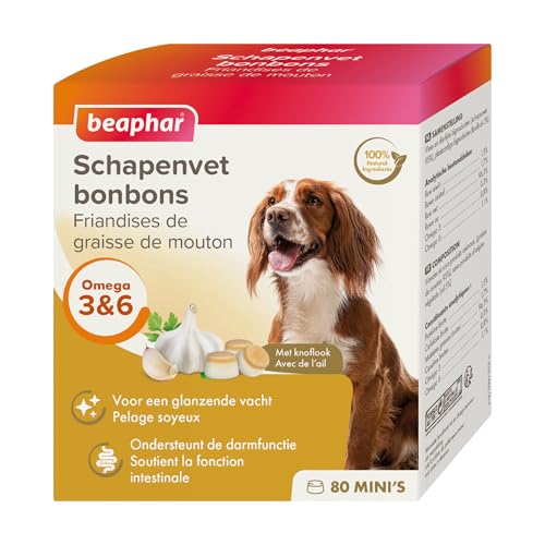 Beaphar 11021 Schaffett Bonbons Knoblauch Mini 245g, Weiß von Beaphar
