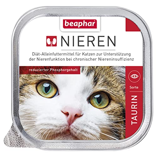 Beaphar Nierendiät - Sorte: Taurin - Für Katzen - Schonkost bei Nierenproblemen - Diät-Alleinfuttermittel bei chronischer Niereninsuffizienz - 1er Pack (1 x 100 g) von beaphar