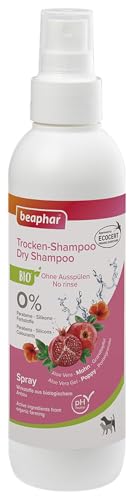 beaphar 17750 Bio Trocken-Shampoo für Hunde und Katzen, sanfte Pflege und Reinigung des Fells ohne Wassser, 200 ml beaphar 17750 Bio Trocken-Shampoo für Hunde und Katzen, sanfte Pflege und Reinigung des Fells ohne Wassser, 200 ml von Beaphar