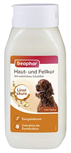 beaphar Haut- und Fellkur für Hunde mit wertvollen Linolsäuren und Omega 3 & 6, 430 ml von beaphar