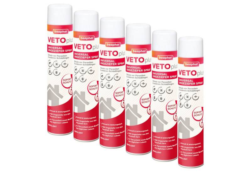 beaphar Insektenspray VETOplus Universal Ungeziefer Spray - 6x 750 ml beaphar Insektenspray VETOplus Universal Ungeziefer Spray - 6x 750 ml von beaphar