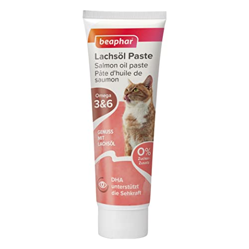 Beaphar Lachsöl Paste für Katzen, 100 g (1er Pack) von beaphar