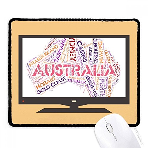 beatChong Australien Flavor Karte Scenic Spots Illustration Computer Mouse Pad Anti-Rutsch-Gummi Mousepad Spiel Büro beatChong Australien Flavor Karte Scenic Spots Illustration Computer Mouse Pad Anti-Rutsch-Gummi Mousepad Spiel Büro von beatChong