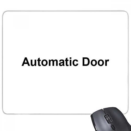 beatChong Automatica Tür Schwarz-Symbol-Muster Anti-Rutsch-Gummi Mousepad Spiel Büro Mauspad Geschenk von beatChong