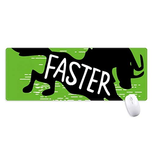 beatChong Black Horse Animal Silhouette Natur Griffige Mousepad Große Erweiterte Spiel Büro titched Kanten Computer-Mat Geschenk von beatChong