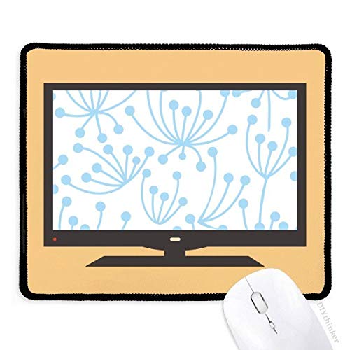 beatChong Blaue Blume Pflanze Farbe Computer-Maus-Pad Anti-Rutsch-Gummi Mousepad Spiel Büro von beatChong