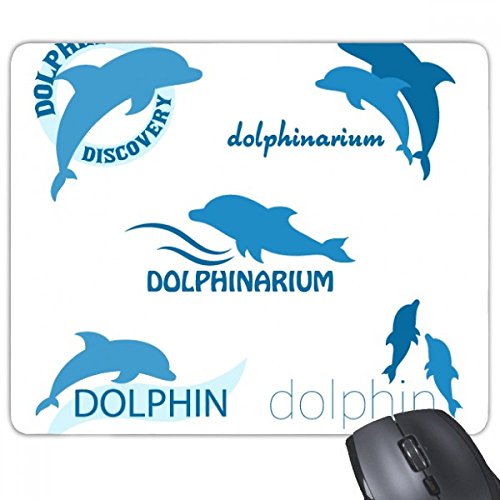 beatChong Blue Ocean Dolphin Biologie Griffige Gummi Mousepad Spiel Büro Mauspad Geschenk von beatChong