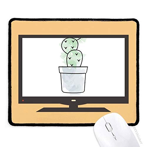 beatChong Cactus Succulents Topf Aquarell Pflanze Computer Mouse Pad Anti-Rutsch-Gummi Mousepad Spiel Büro von beatChong