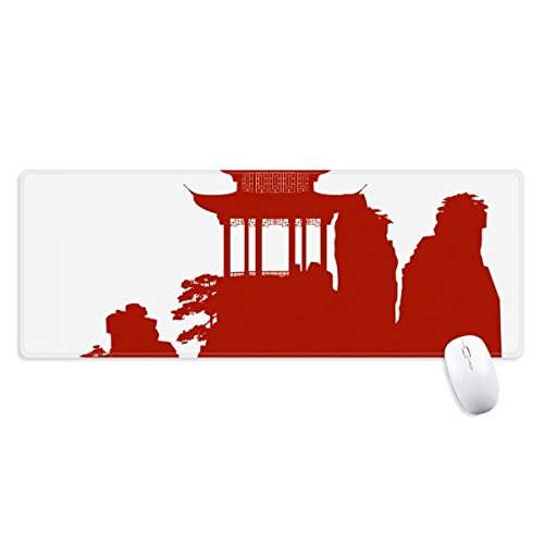 beatChong China-Pavillon Berg Silhouette Illustration Griffige Mousepad Große Erweiterte Spiel Büro titched Kanten Computer-Mat Geschenk beatChong China-Pavillon Berg Silhouette Illustration Griffige Mousepad Große Erweiterte Spiel Büro titched Kanten Computer-Mat Geschenk von beatChong