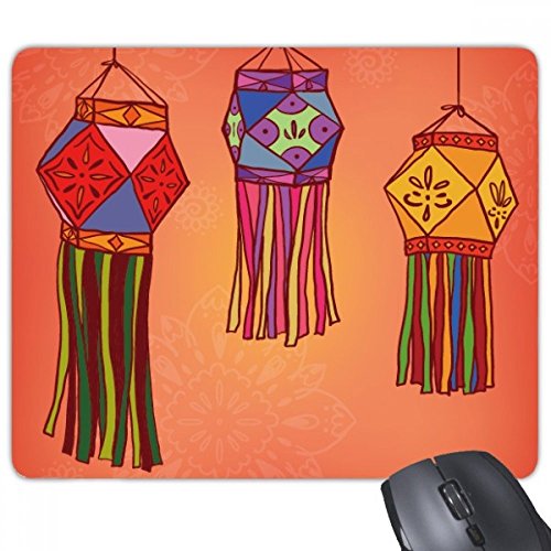 beatChong Chinesische Laterne Bunte Illustration Griffige Gummi Mousepad Spiel Büro Mauspad Geschenk von beatChong