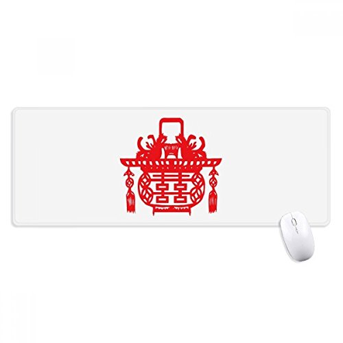 beatChong Chinesische Rote Laterne Lotus Muster Griffige Mousepad Große Erweiterte Spiel Büro titched Kanten Computer-Mat Geschenk beatChong Chinesische Rote Laterne Lotus Muster Griffige Mousepad Große Erweiterte Spiel Büro titched Kanten Computer-Mat Geschenk von beatChong
